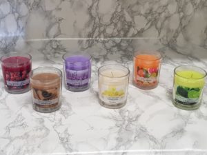 Candela bicchiere in vetro